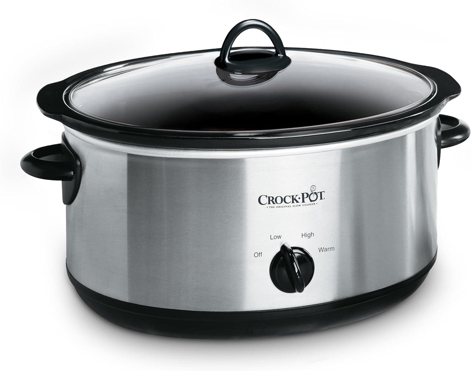 Crock-Pot SCV700SS 7-Quart Manual Slow Cooker, Stainless Steel, product image supplied with the listing