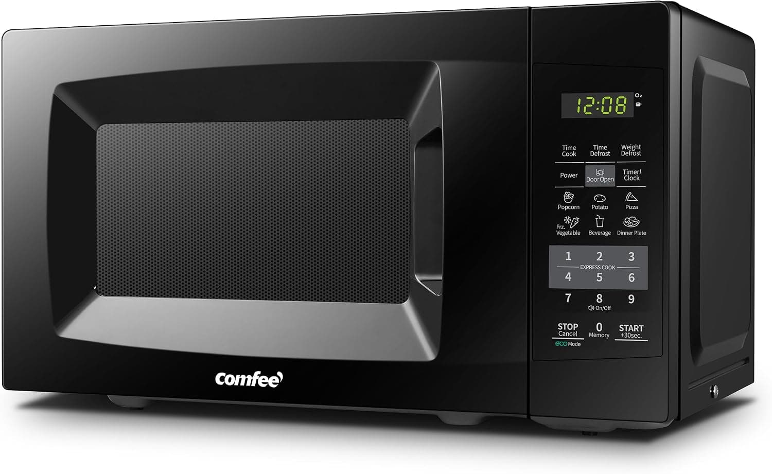 COMFEE EM720CPL-PMB Countertop Microwave Oven, 0.7 Cu.Ft, 700W, Black, product image supplied with the listing