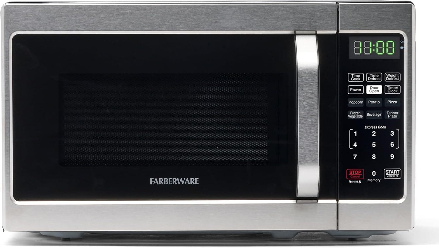 Farberware FMO07AHTBKJ Countertop Microwave Oven, 0.7 Cu.Ft, 700W, Stainless, product image supplied with the listing