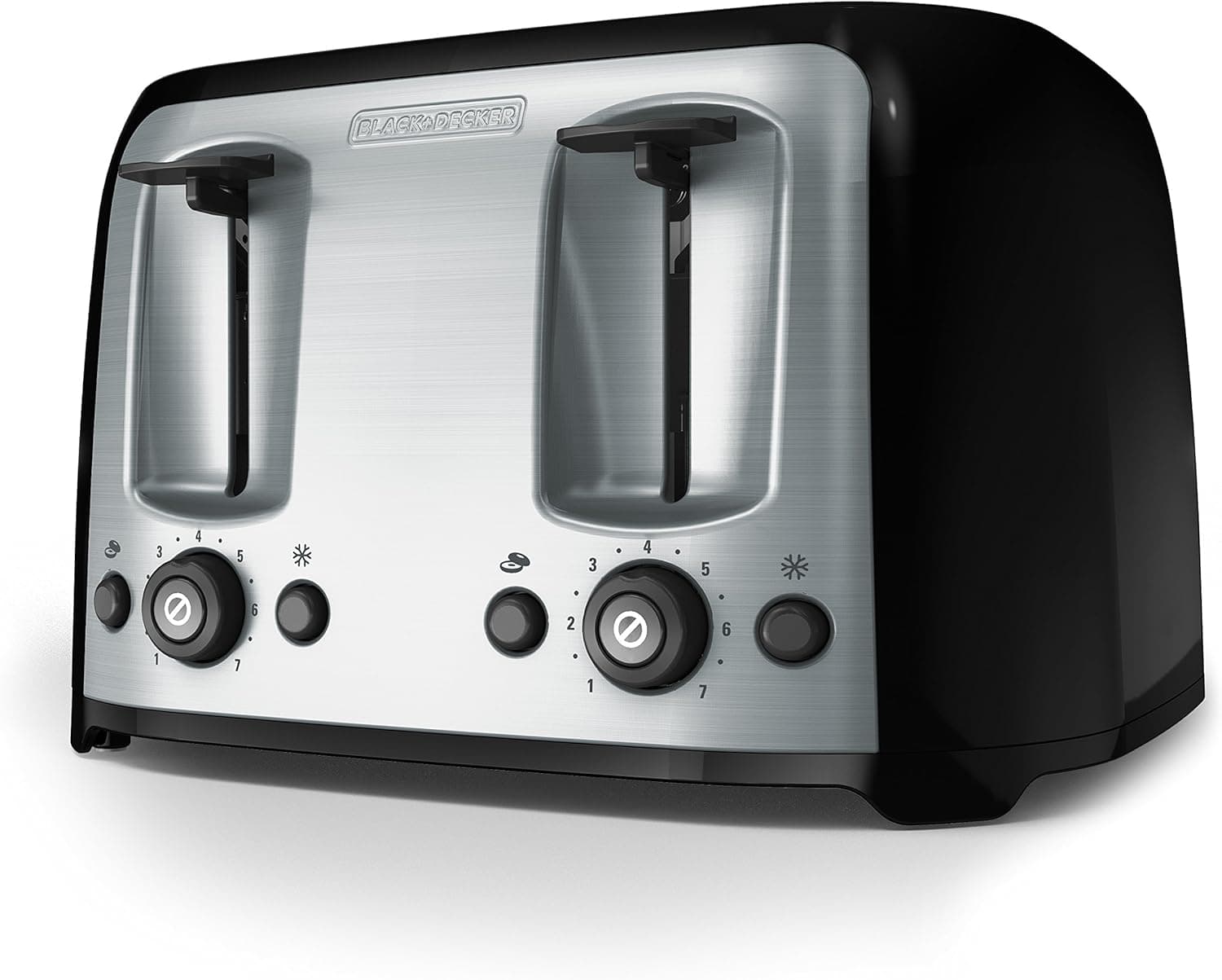 BLACK+DECKER TR1478BD 4-Slice Toaster, Stainless Steel, product image supplied with the listing